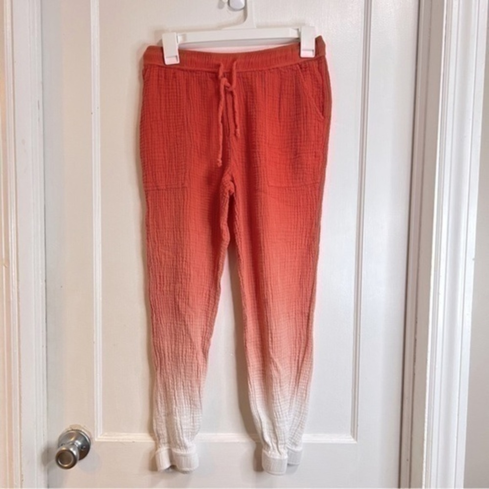 Young Fabulous and Broke Orange Ombre Joggers